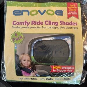 ENOVOE window shades for shading .
Protect baby/pet/car interior from sun/heat -